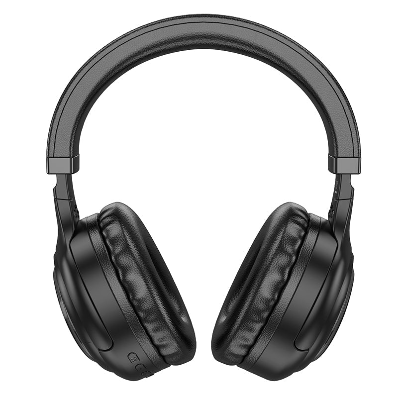 Hoco Bluetooth Headset W/ 46 Hours, Rgb Light (W48) - Black