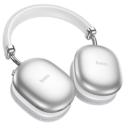 Premium Bluetooth Headset w/ 90 Hours, Comfort Fit (W35 Max) [Silver]
