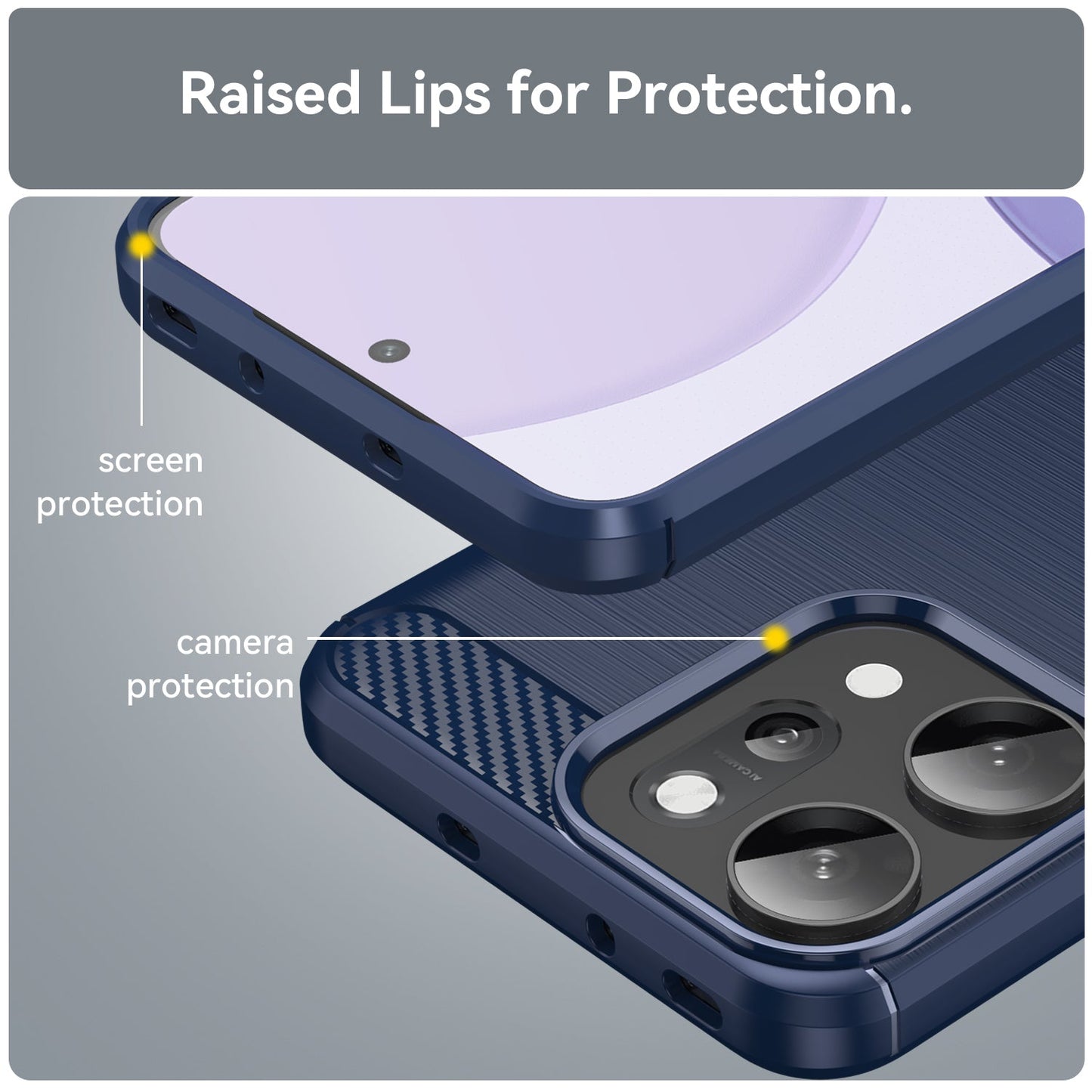 Oppo Reno 14 Pro 5g Carbon Fibre Case [Navy]