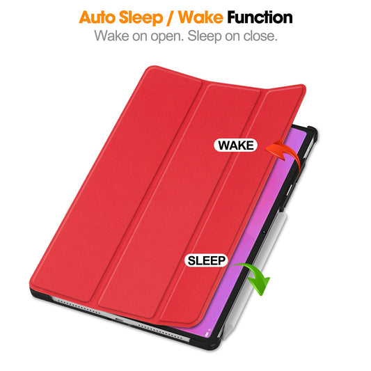 Yoga Tab Plus 12.7 Tri-fold Pu Case [Red]