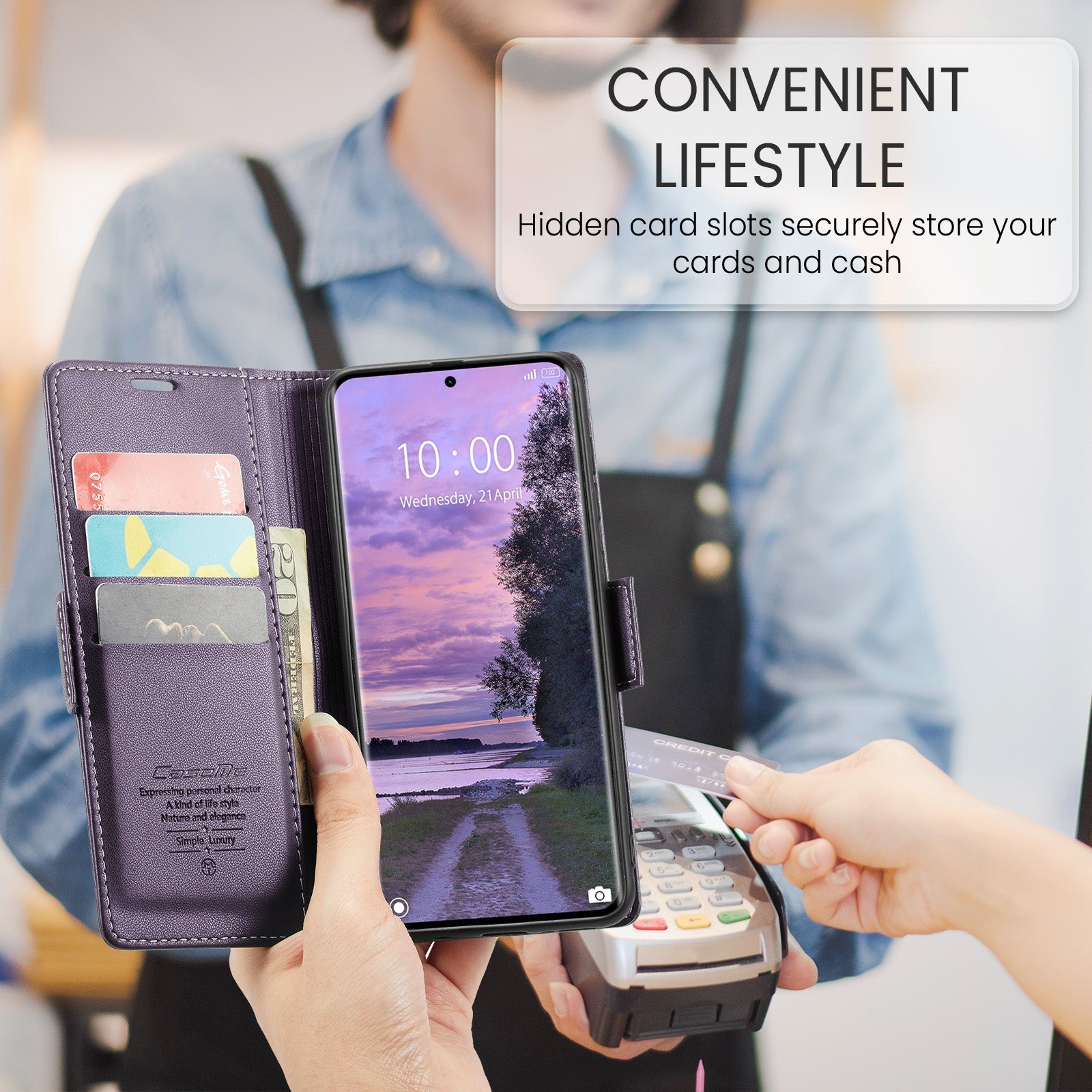 Xiaomi Redmi Note 14 Pro 5G Pu Wallet Case [Purple]
