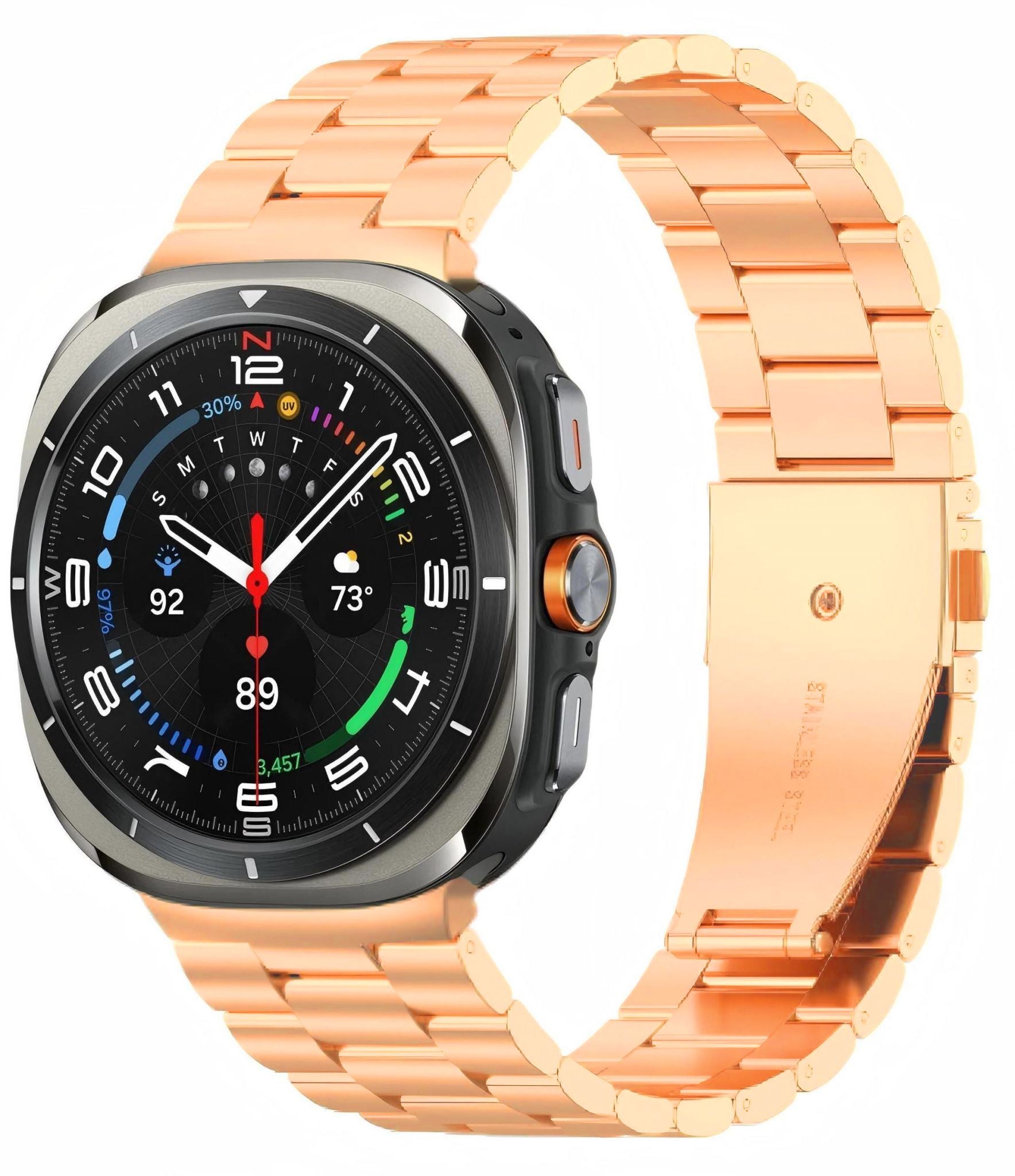 Samsung Galaxy Watch 8 Stainless Steel Strap [Rosegold]