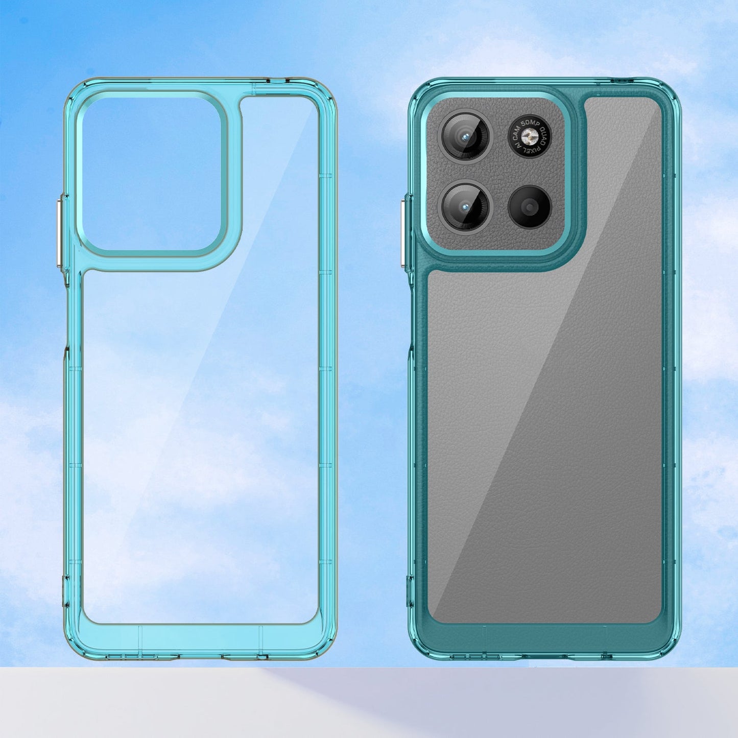 Moto G15 Soft Gel Case [Clear Blue]