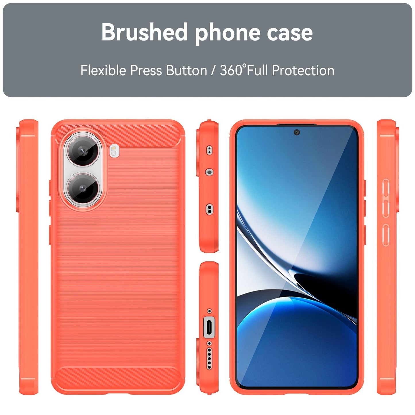 Xiaomi Poco X7 Pro Carbon Fibre Case [Red]