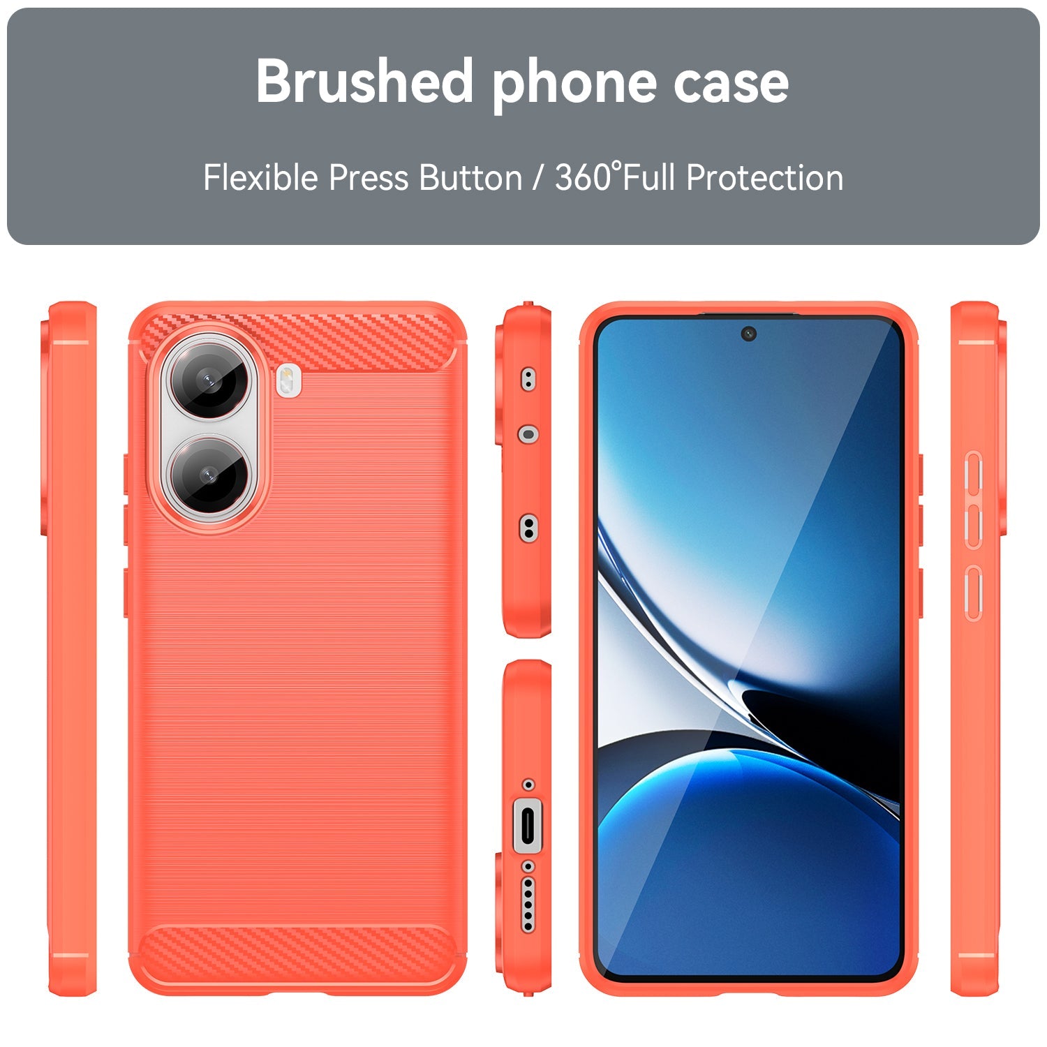 Xiaomi Poco X7 Pro Carbon Fibre Case [Red]