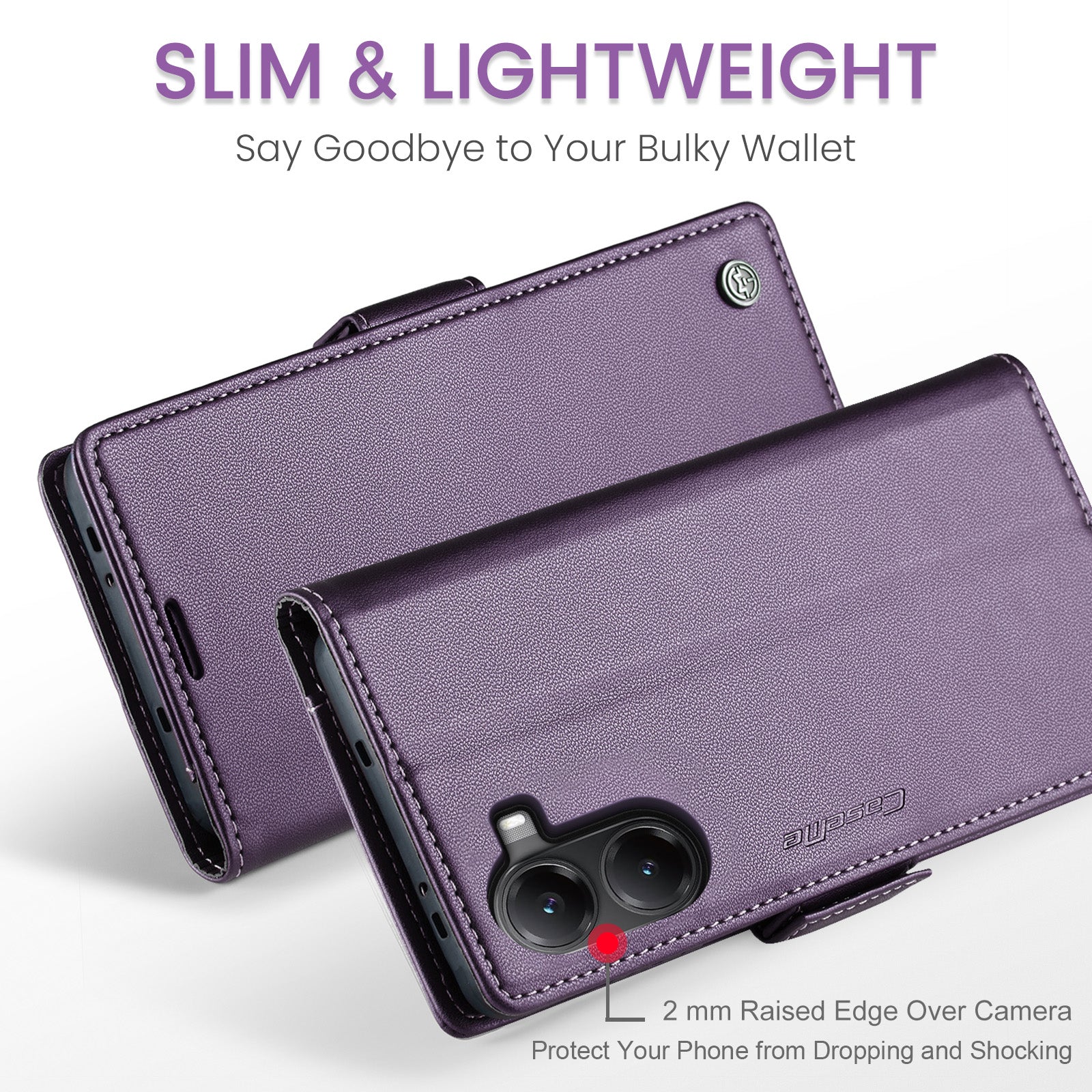 Xiaomi Poco X7 Pro Pu Wallet Case [Purple]