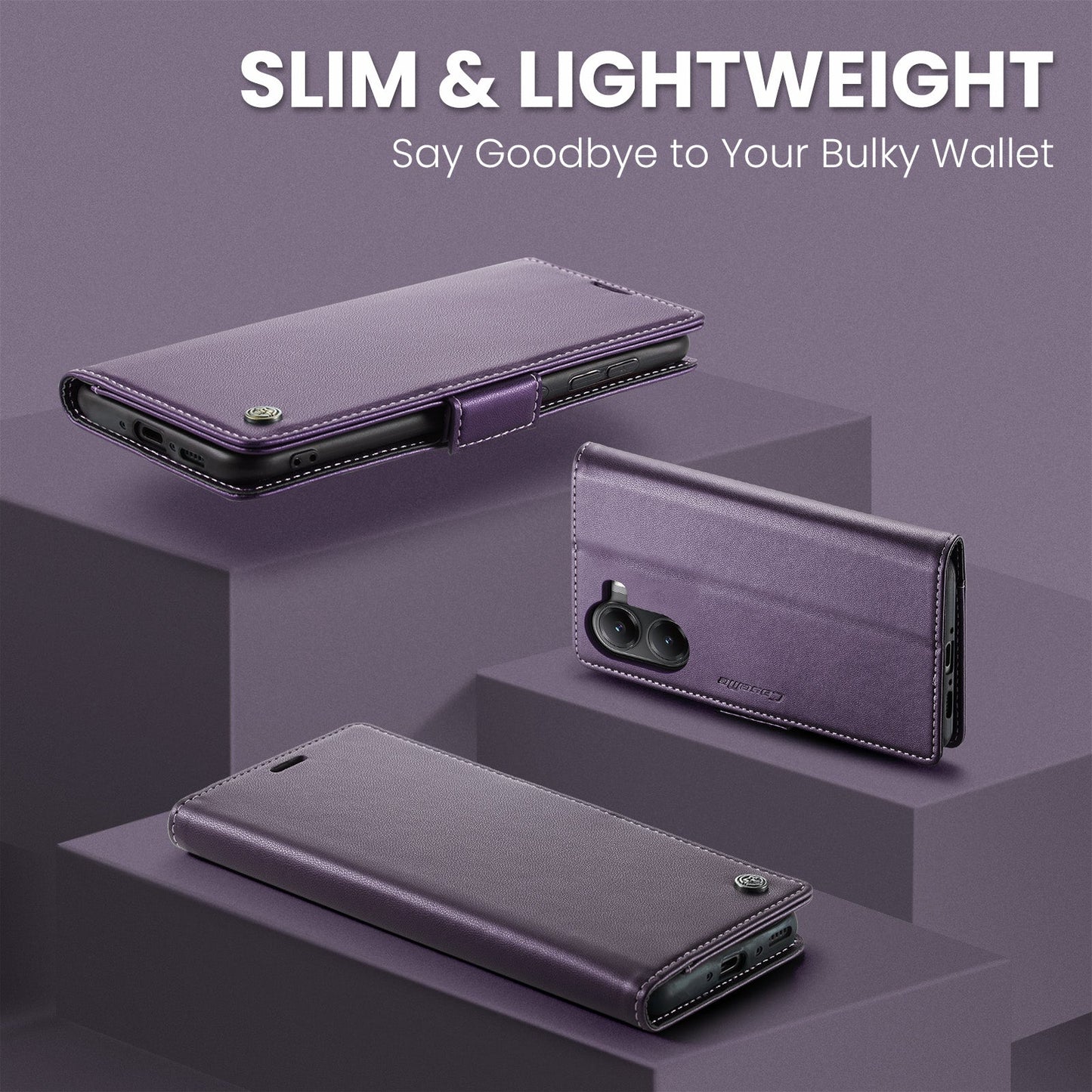 Xiaomi Poco X7 Pro Pu Wallet Case [Purple]
