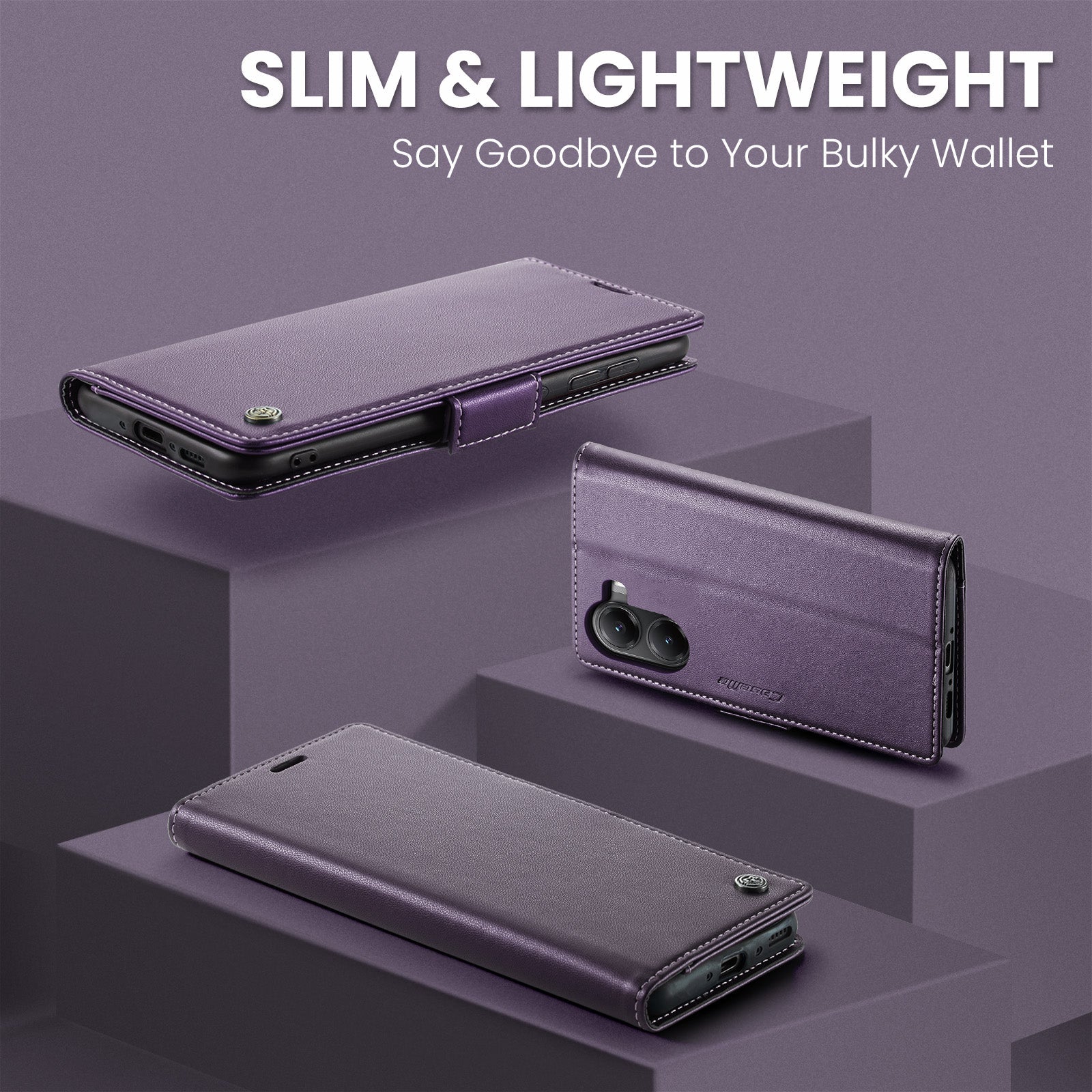 Xiaomi Poco X7 Pro Pu Wallet Case [Purple]