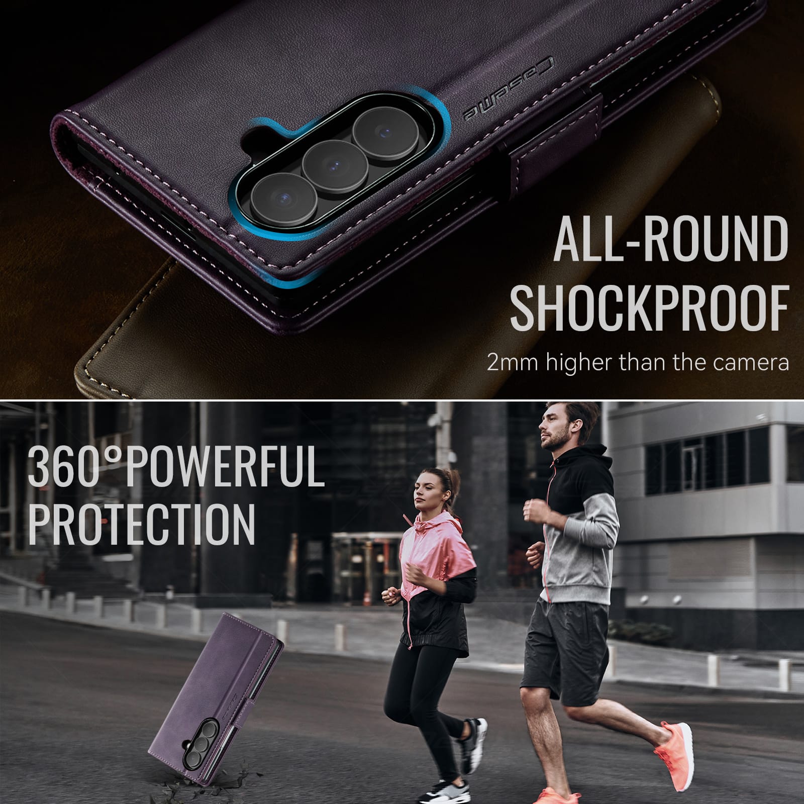 Galaxy Z Fold 7 Pu Wallet Case [Purple]