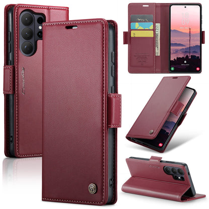 Galaxy S26 Ultra Pu Wallet Case [Maroon]