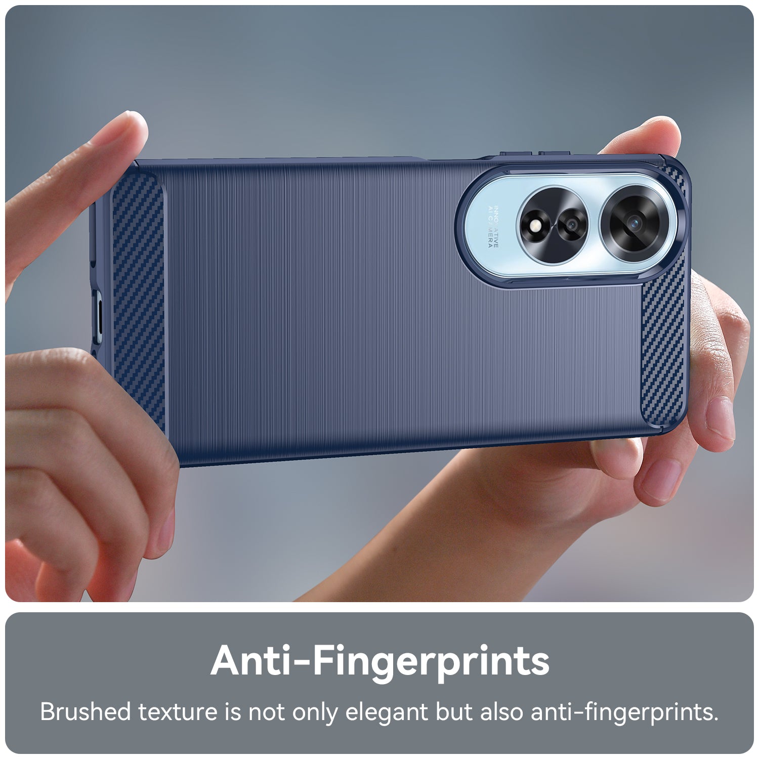 Oppo A60 4G Carbon Fibre Case [Navy]