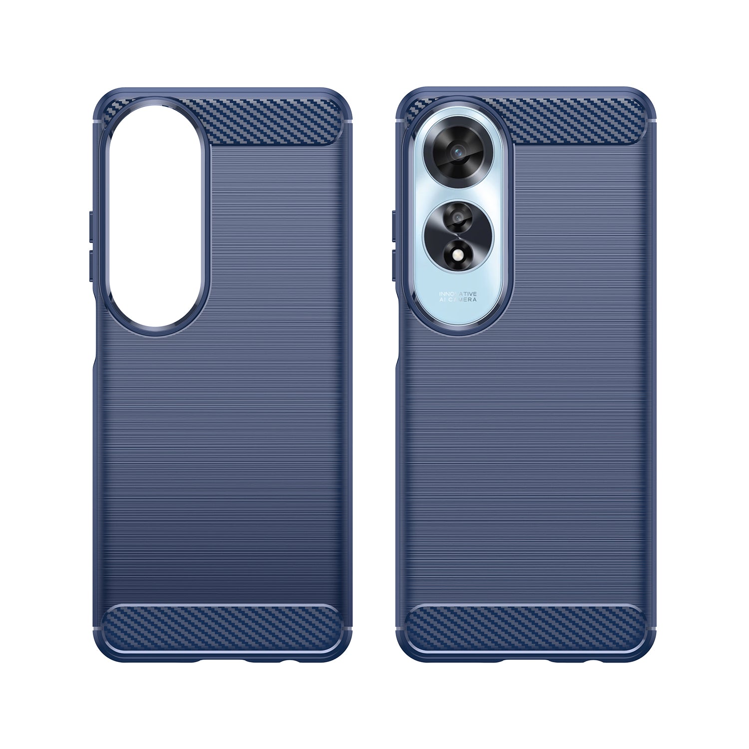 Oppo A60 4G Carbon Fibre Case [Navy]