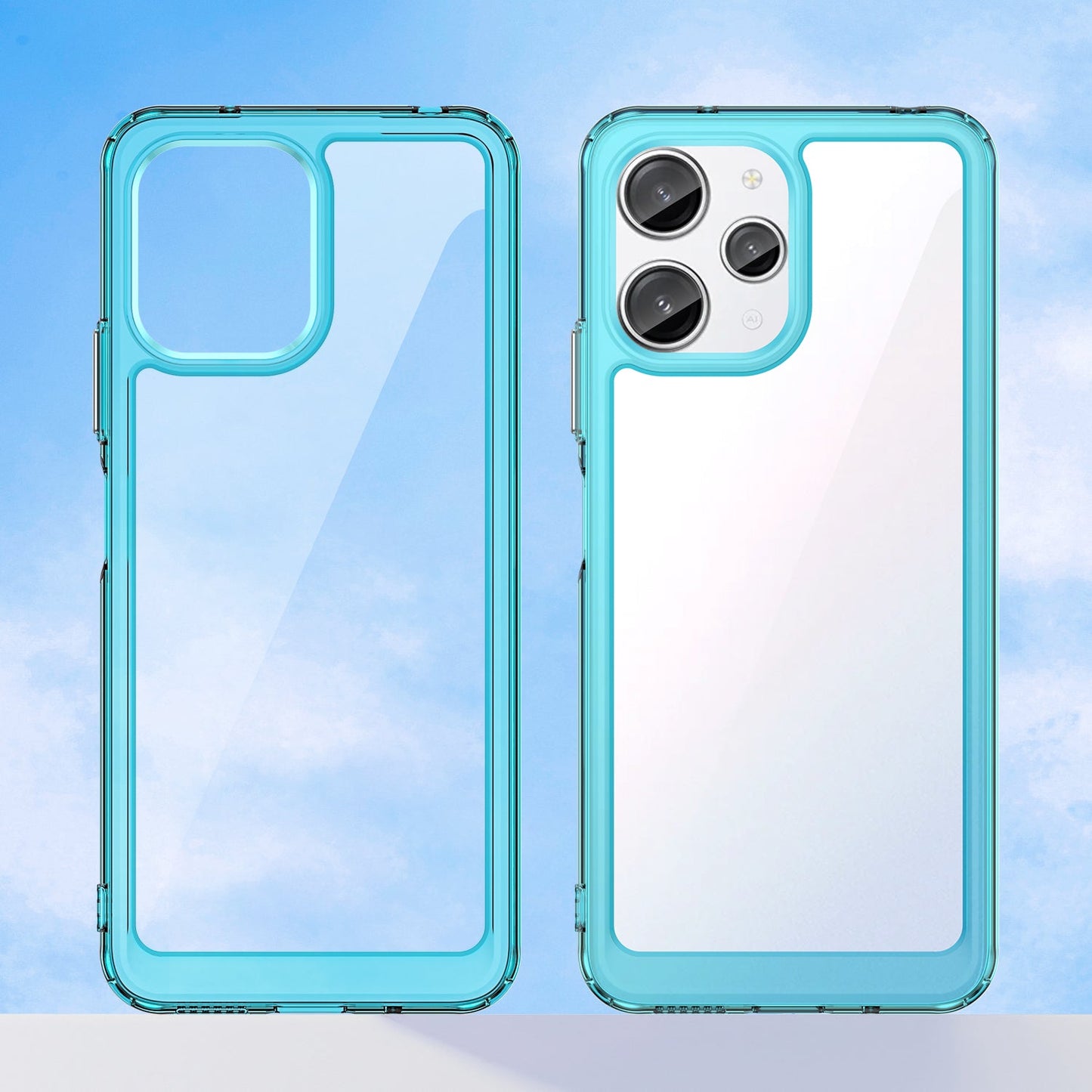 Xiaomi Redmi 12 5G Soft Gel Bumper Case [Clear Blue]