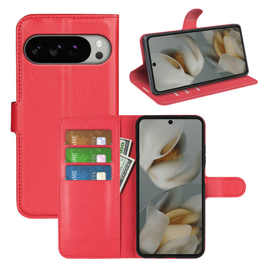 Google Pixel 10 Pro Xl Pu Wallet Case [Red]