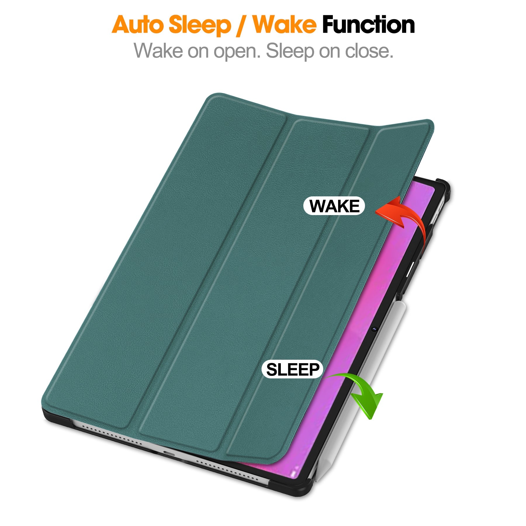 Yoga Tab Plus 12.7 Tri-fold Pu Case [Teal]