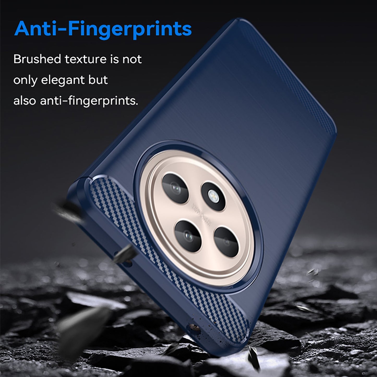 Oppo Reno 12F 5G Carbon Fibre Case [Navy]