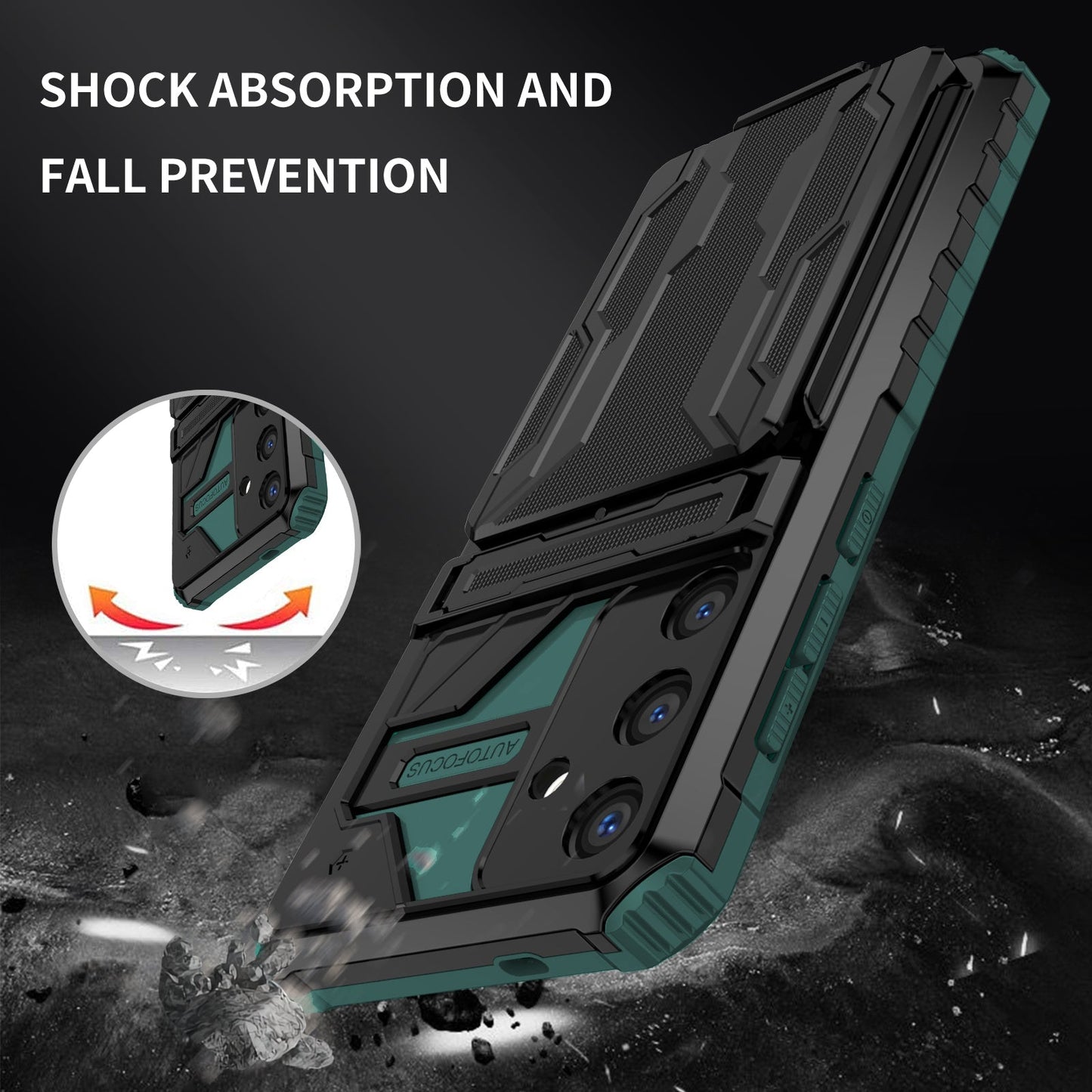 Galaxy S25 Plus Kickstand Heavy Duty Case [Teal]