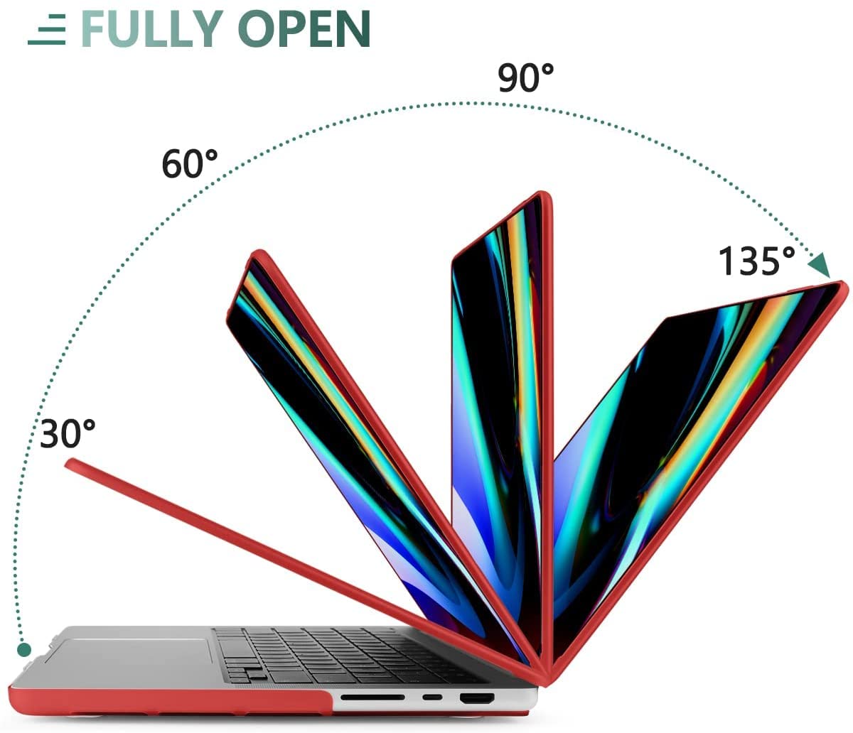 Macbook Pro 14" (M4, 2024) A3112 Matte Hard Case [Red]