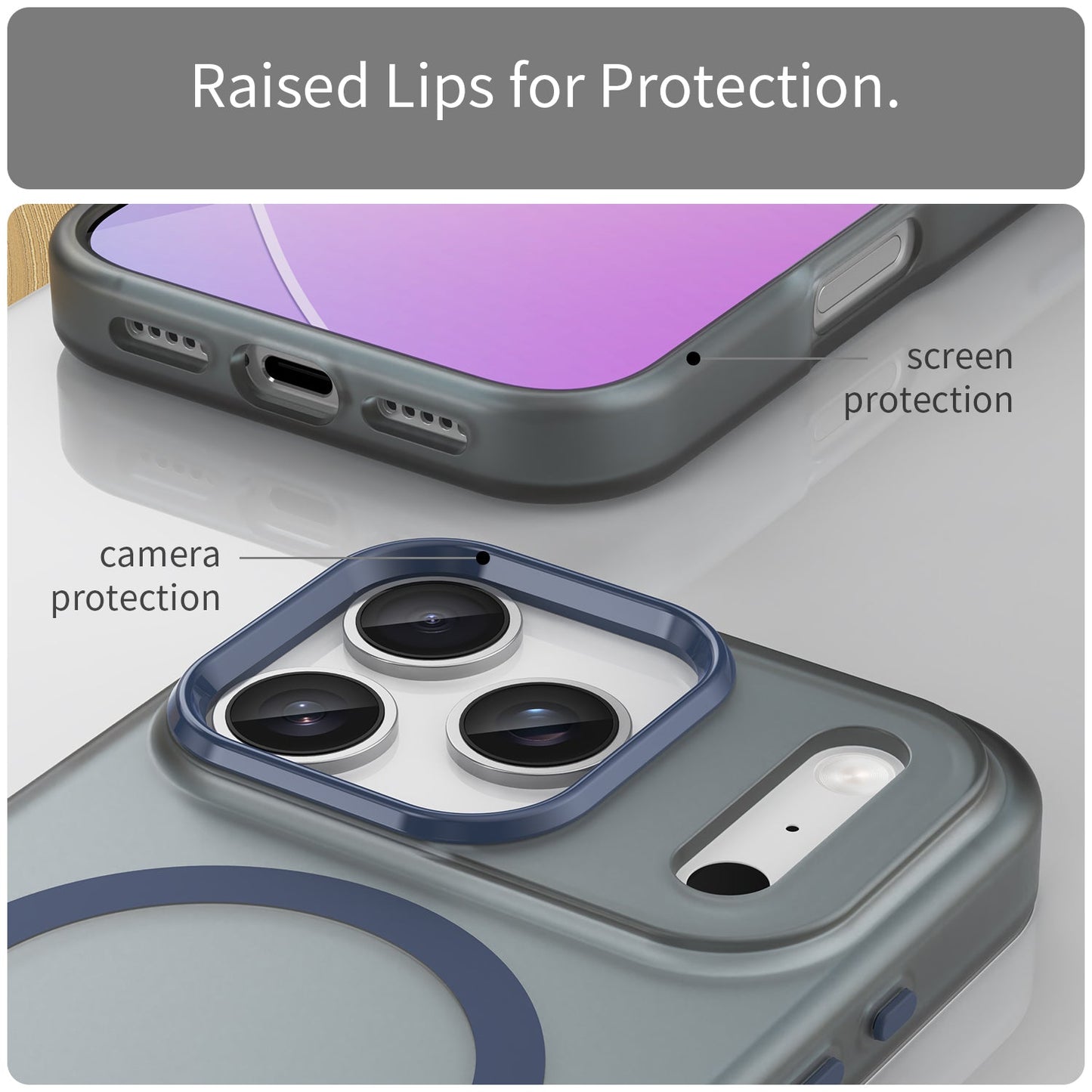 Iphone 17 Pro Magsafe Soft Matte Case [Navy]