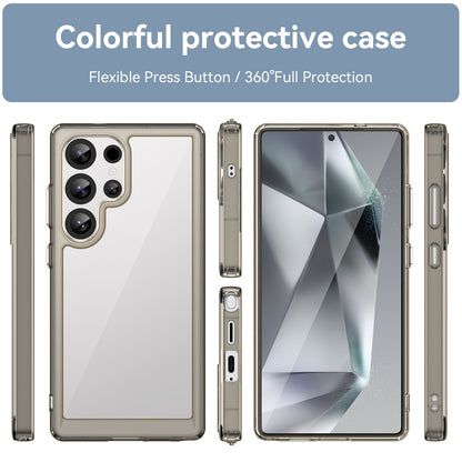 Galaxy S25 Ultra Soft Gel Bumper Case [Clear Grey]