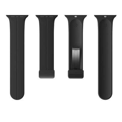 Magnetic Silicone Band for Apple Watch 44mm/45mm/46mm/49mm [Black]