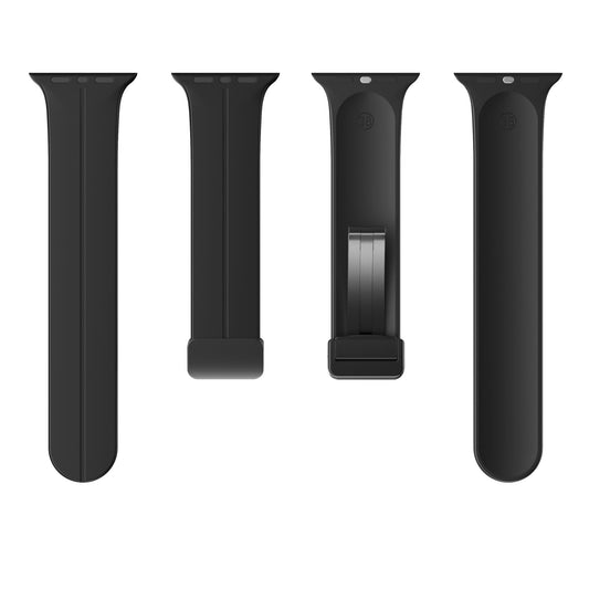 Magnetic Silicone Band for Apple Watch 44mm/45mm/46mm/49mm [Black]