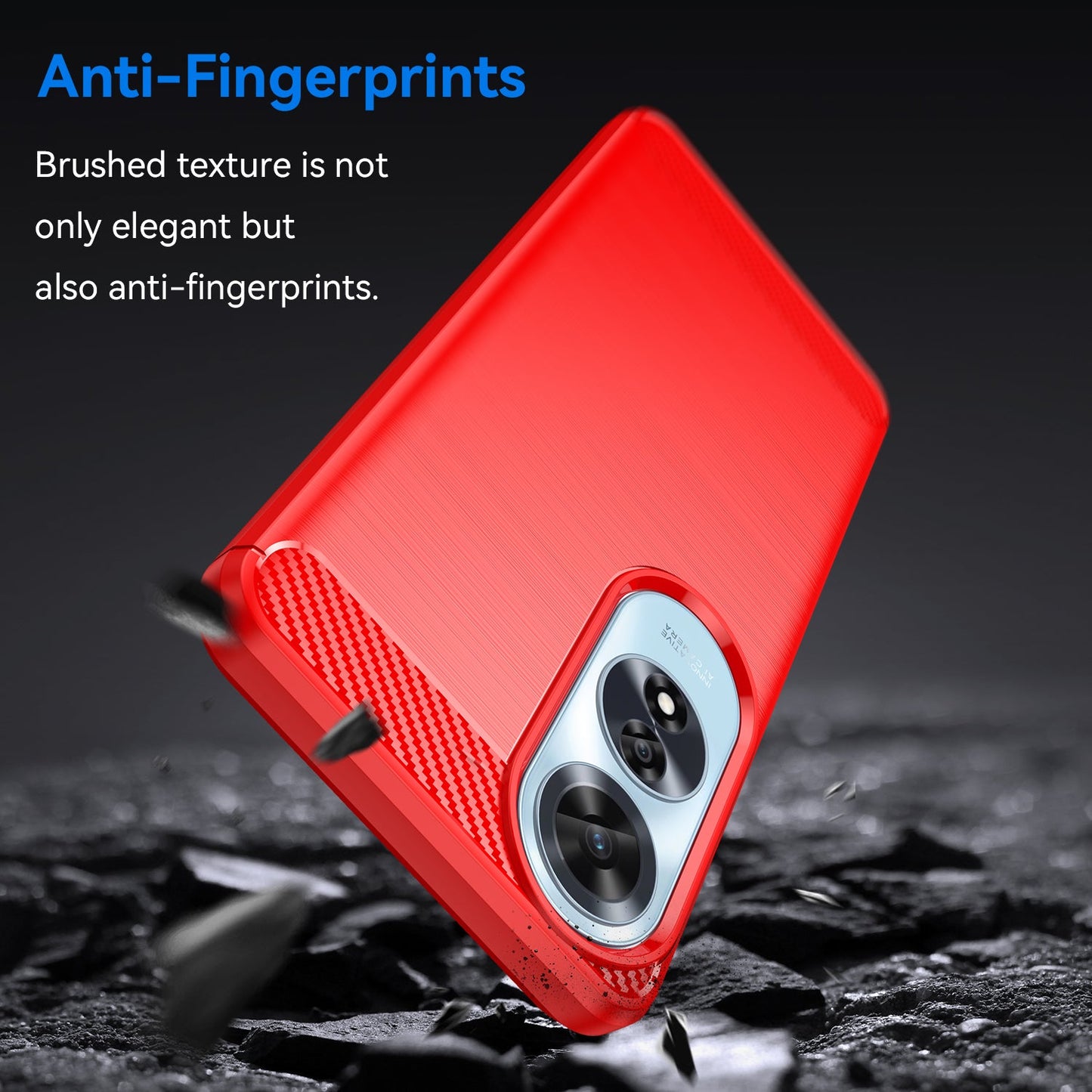 Oppo A60 4G Carbon Fibre Case [Red]