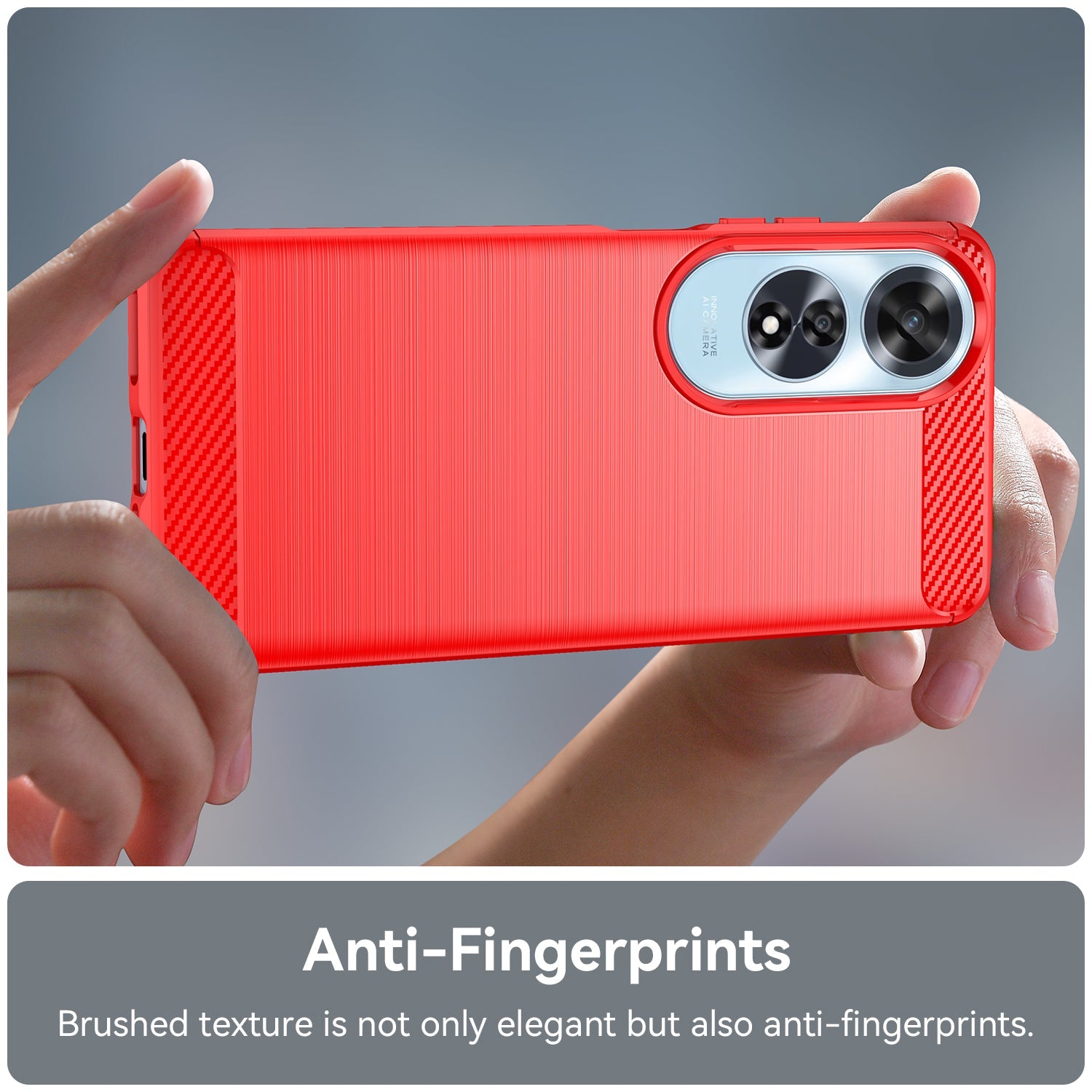 Oppo A60 4G Carbon Fibre Case [Red]