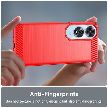 Oppo A60 4G Carbon Fibre Case [Red]