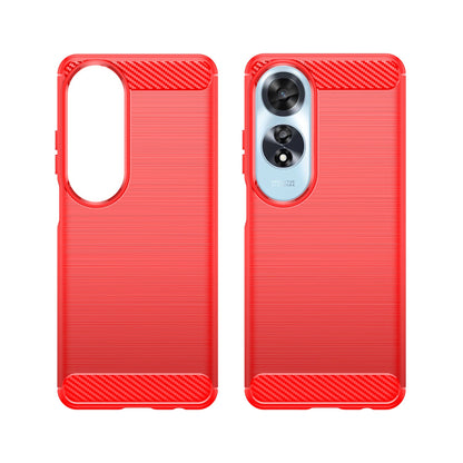 Oppo A60 4G Carbon Fibre Case [Red]