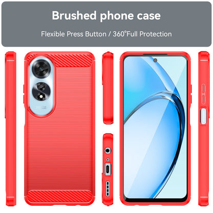 Oppo A60 4G Carbon Fibre Case [Red]