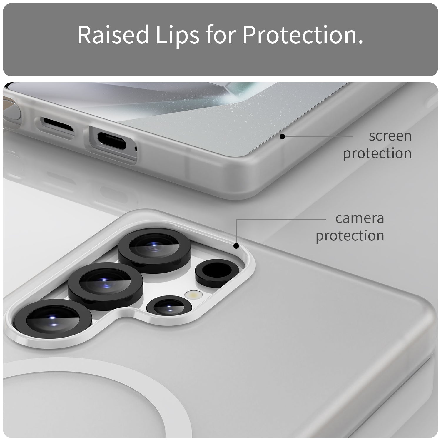 Galaxy S25 Ultra Magsafe Soft Matte Case [White]