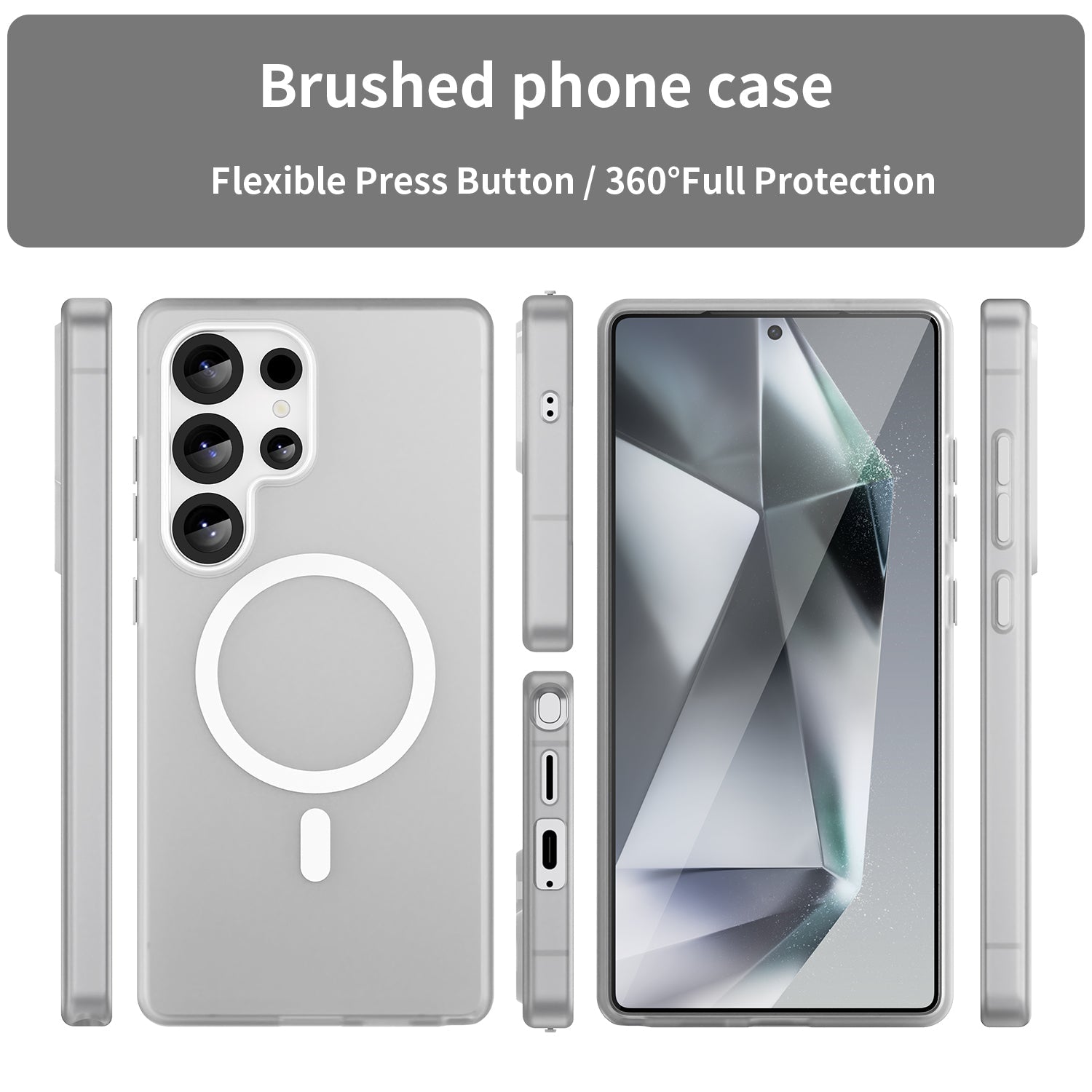 Galaxy S25 Ultra Magsafe Soft Matte Case [White]