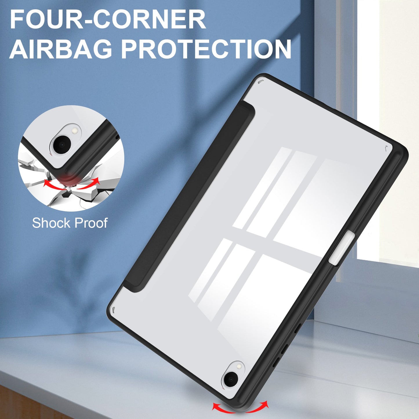 Galaxy Tab S11 Acrylic Tri-fold Case [Black]