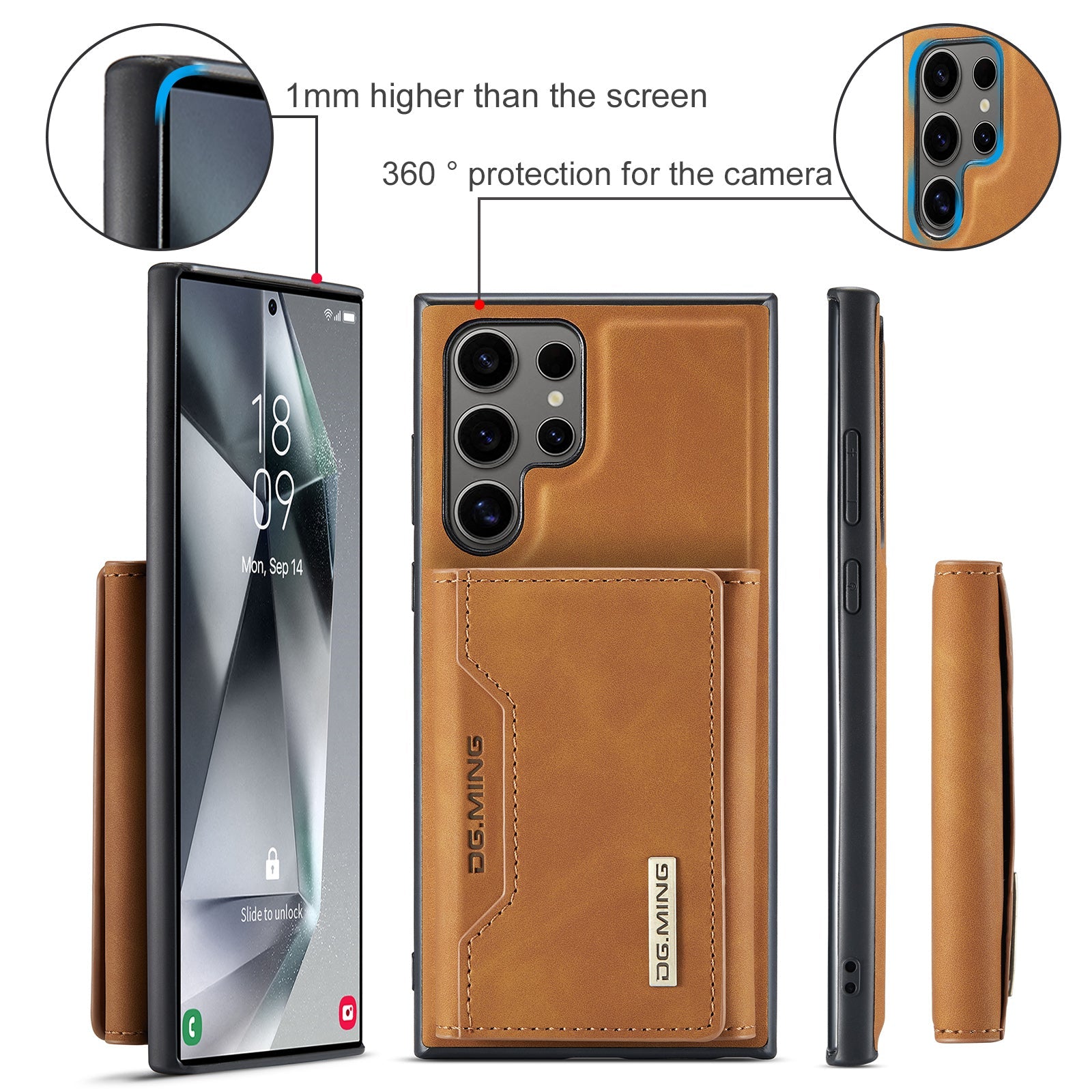 Galaxy S24ultra Magnetic Wallet [Brown]