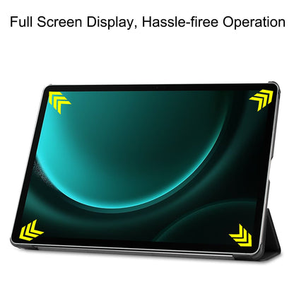 Galaxy Tab S9fe+ X610 Tri-fold Pu Case [Black]