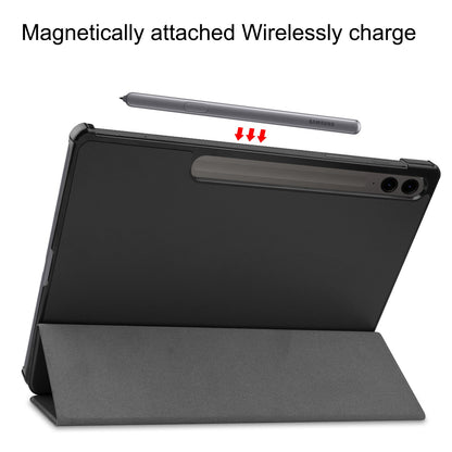 Galaxy Tab S9fe+ X610 Tri-fold Pu Case [Black]