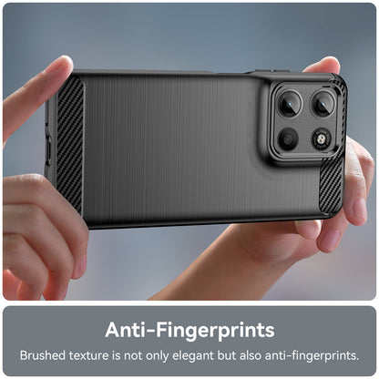Moto G15 Carbon Fibre Case [Black]