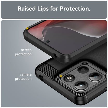 Moto G15 Carbon Fibre Case [Black]