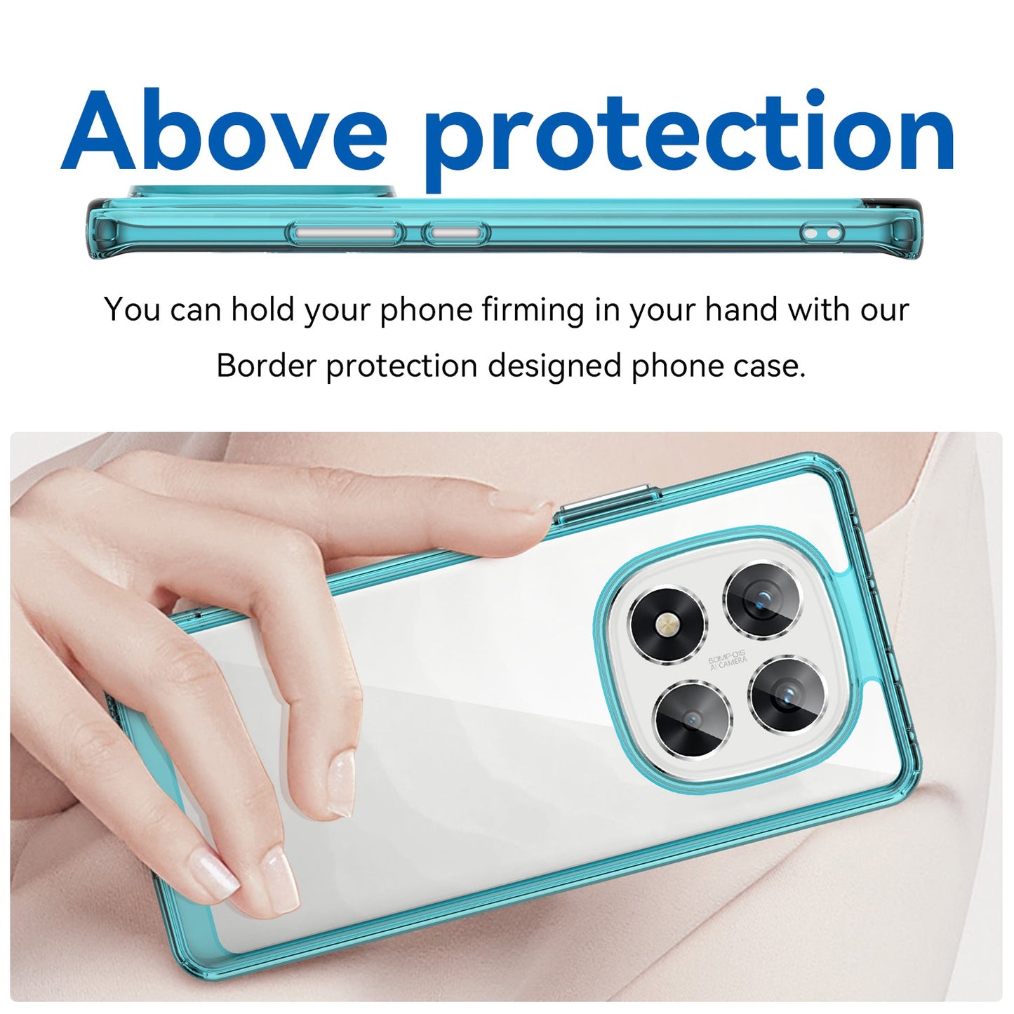 Xiaomi Redmi Note 14 Pro 5G Soft Gel Case [Clear Blue]