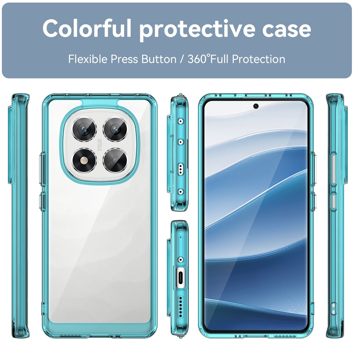 Xiaomi Redmi Note 14 Pro 5G Soft Gel Case [Clear Blue]