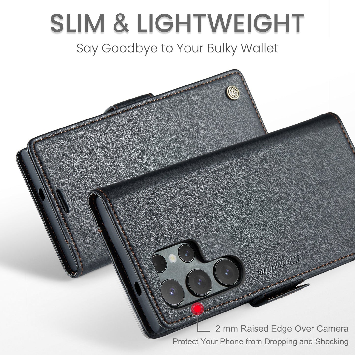 Galaxy S25 Ultra Pu Wallet Case [Black]