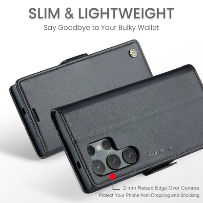 Galaxy S25 Ultra Pu Wallet Case [Black]
