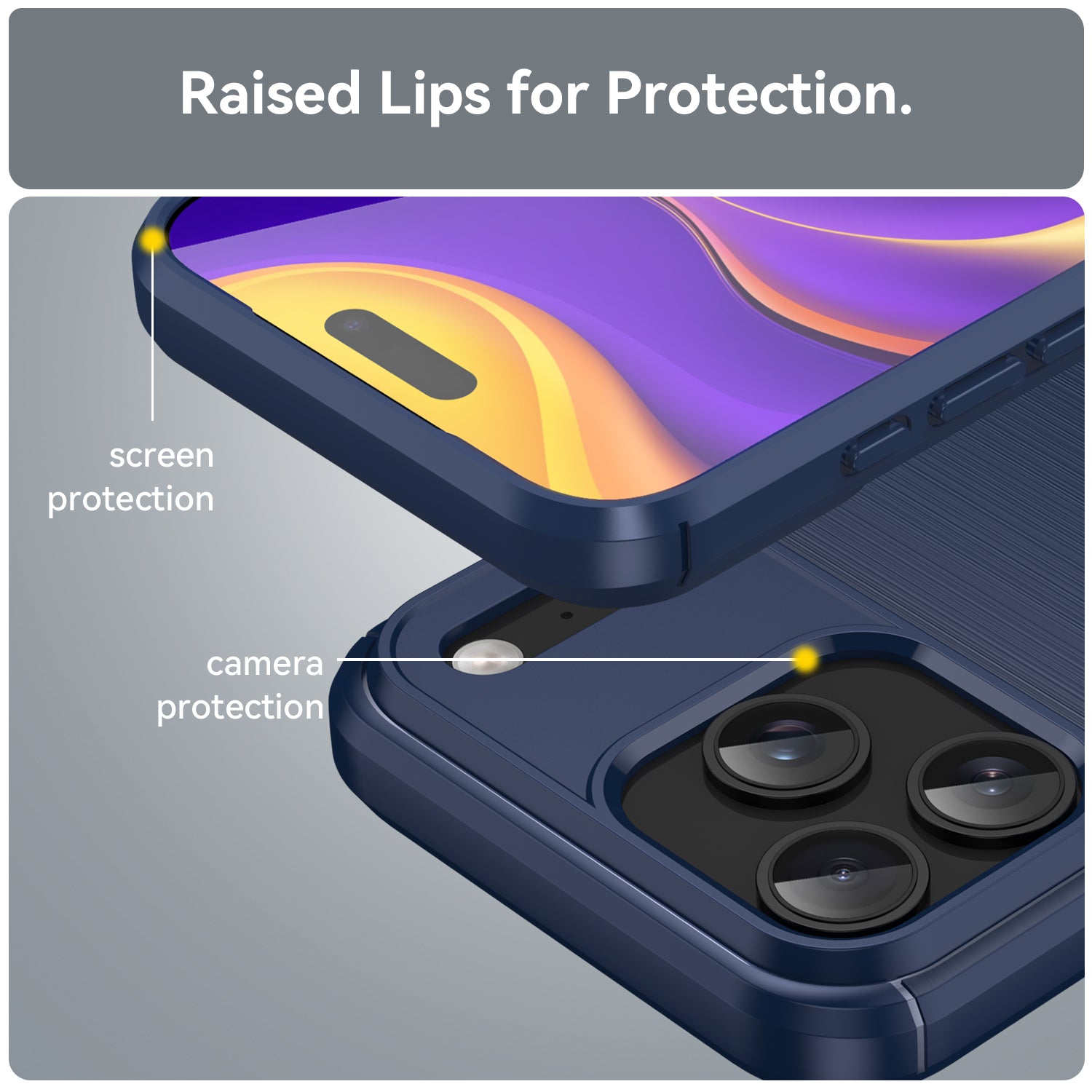 Iphone 17 Pro Max Carbon Fibre Case [Navy]