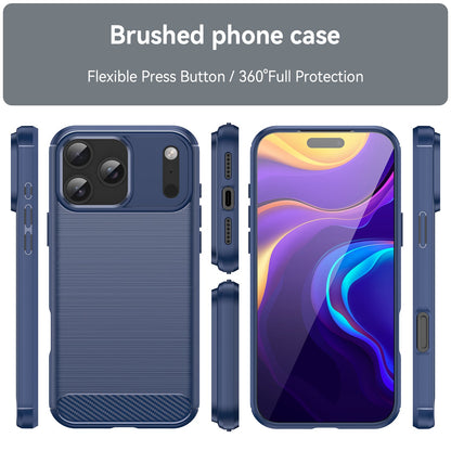 Iphone 17 Pro Max Carbon Fibre Case [Navy]