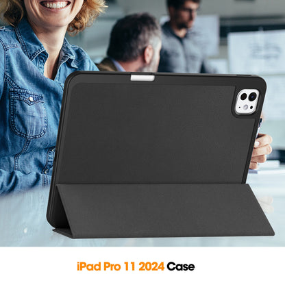 Ipad Pro 11" (M4 2024, M5 2025) Pen Holder Case [Black]