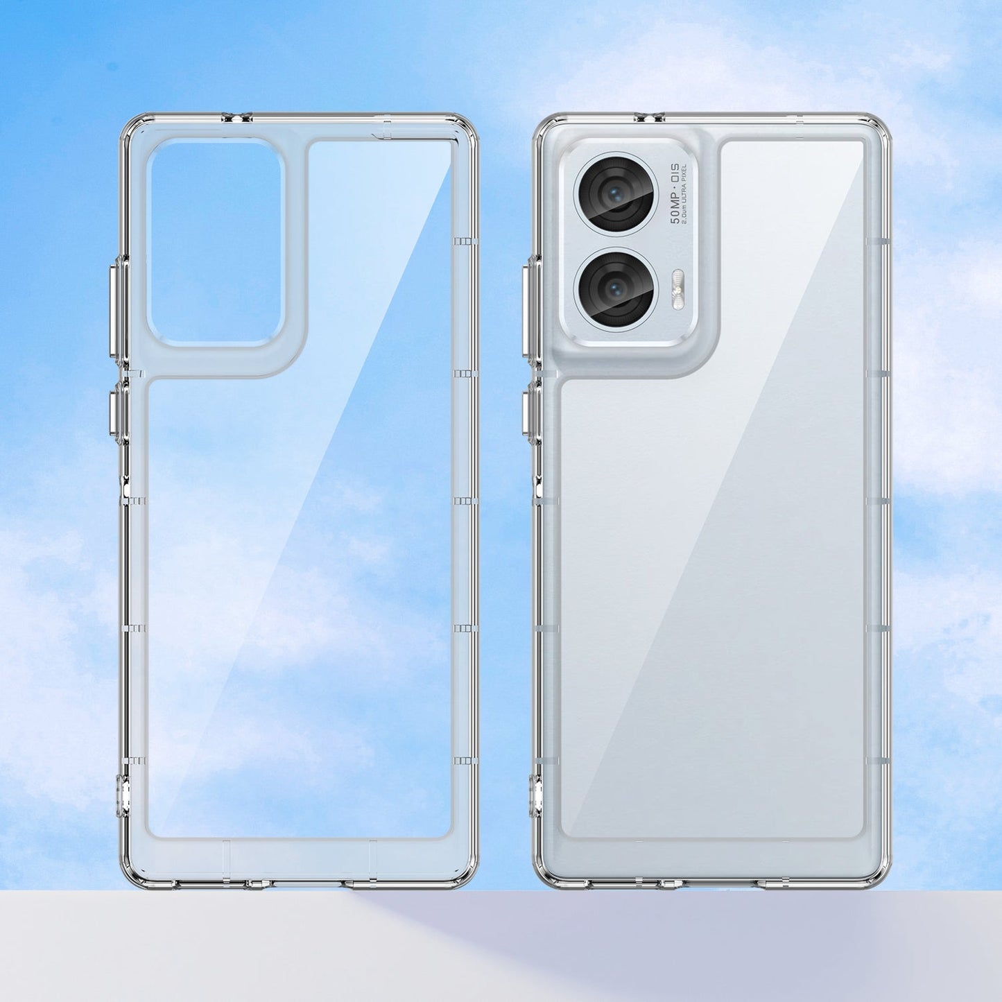 Moto Edge 50 Fusion Soft Gel Bumper Case [Clear]