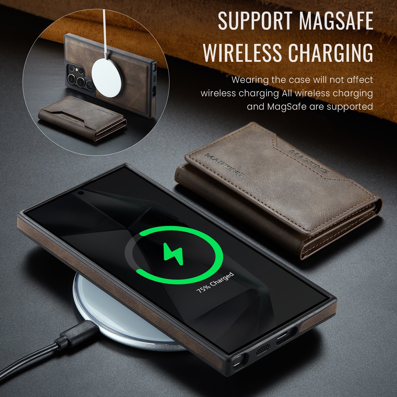 Galaxy S26 Ultra Magsafe Wallet [Coffee]