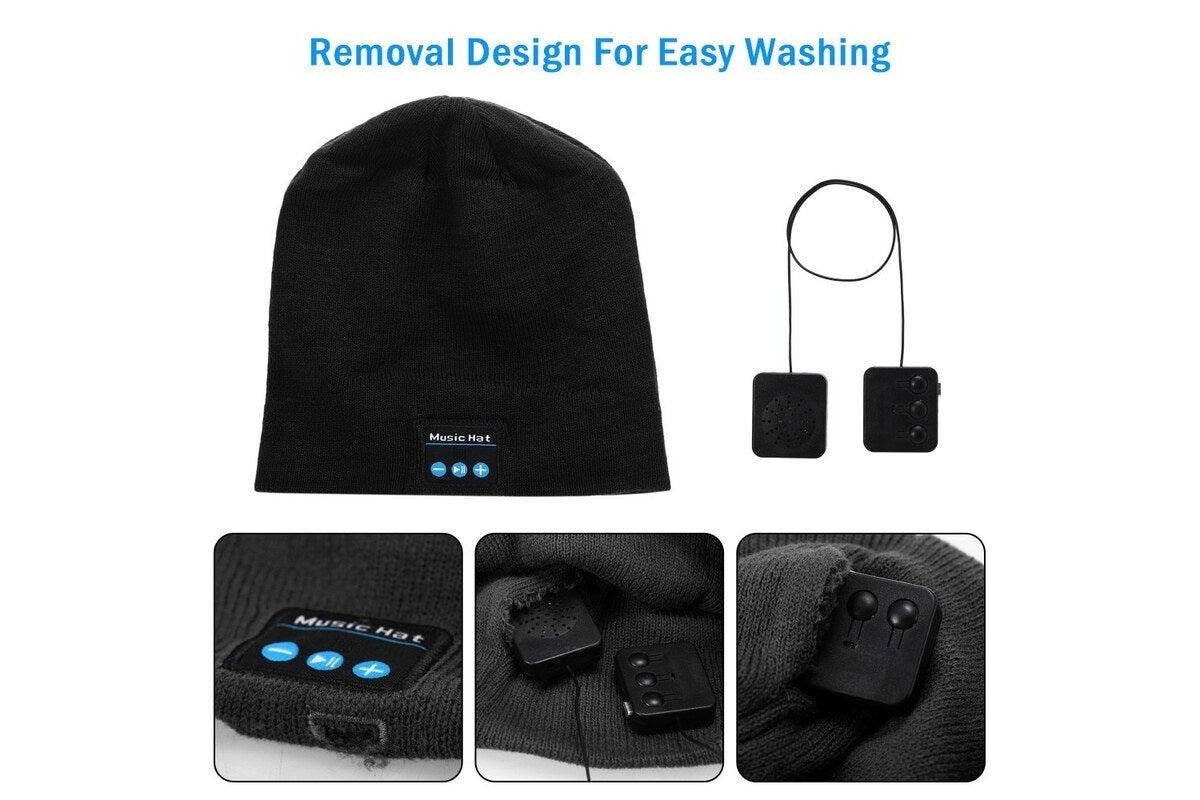 Beanie Bluetooth Headphones [ Black ]