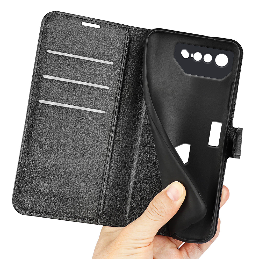 Asus Rog Phone 7 Pu Wallet Case [Black]